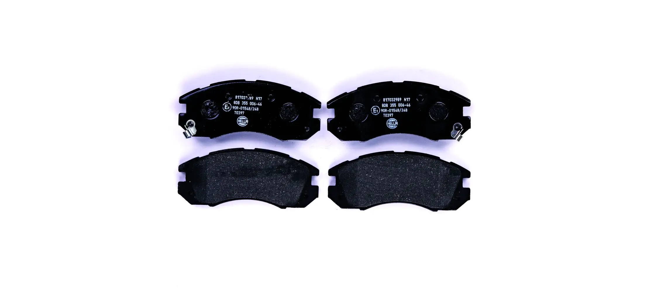 Bremsbelagsatz, Scheibenbremse Vorderachse HELLA 8DB 355 006-461