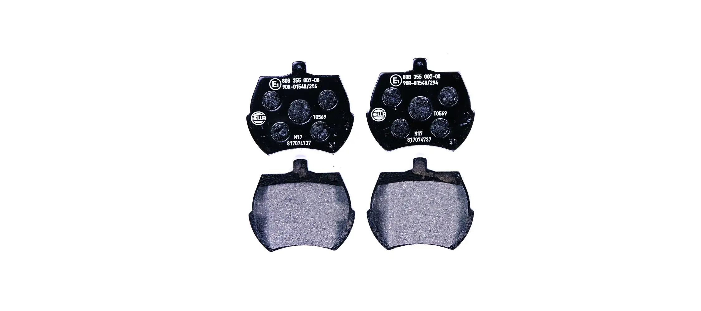 Bremsbelagsatz, Scheibenbremse HELLA 8DB 355 007-081