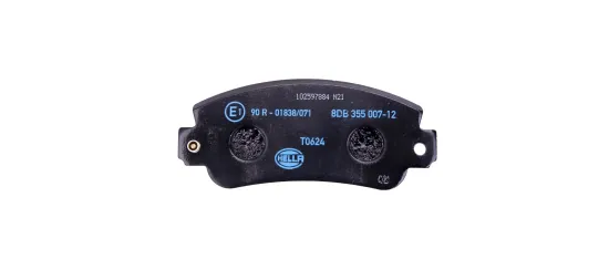 Bremsbelagsatz, Scheibenbremse HELLA 8DB 355 007-121 Bild Bremsbelagsatz, Scheibenbremse HELLA 8DB 355 007-121