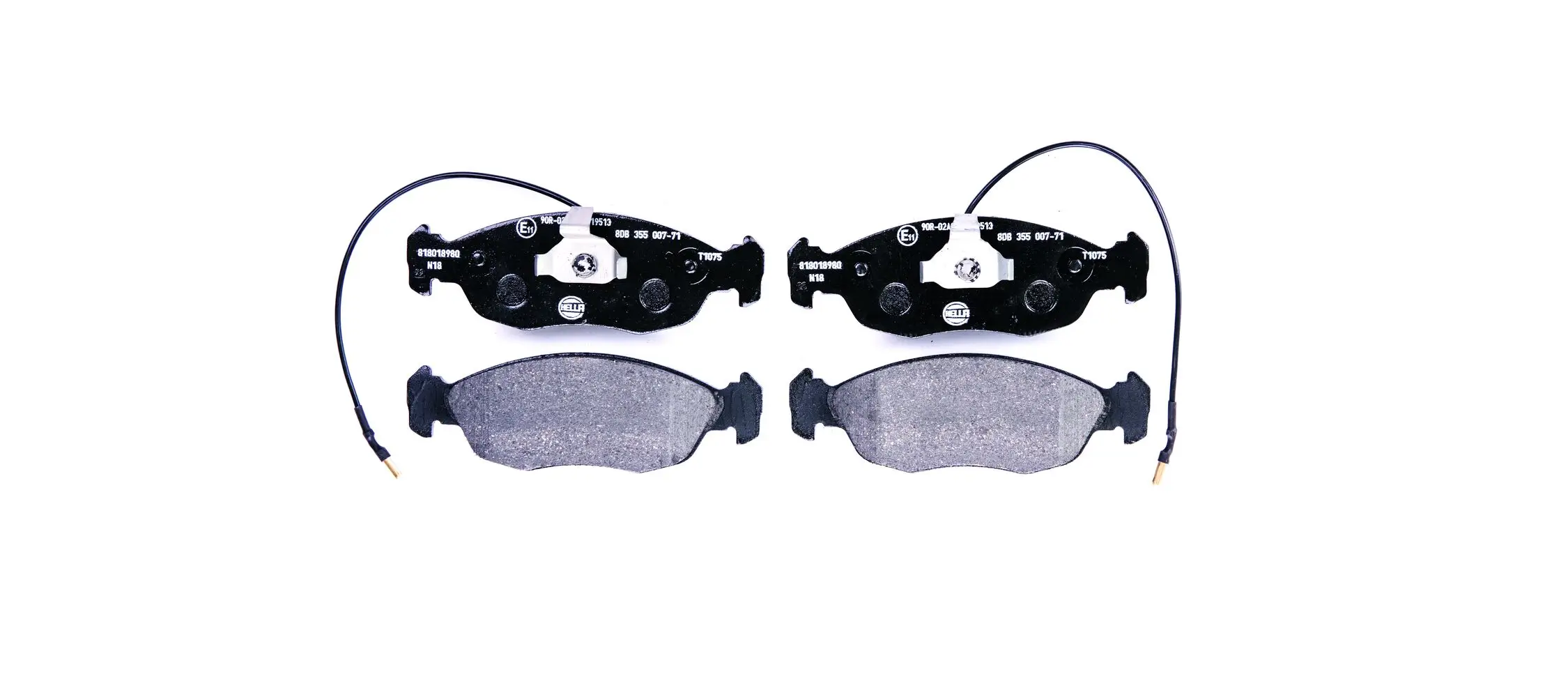 Bremsbelagsatz, Scheibenbremse HELLA 8DB 355 007-711