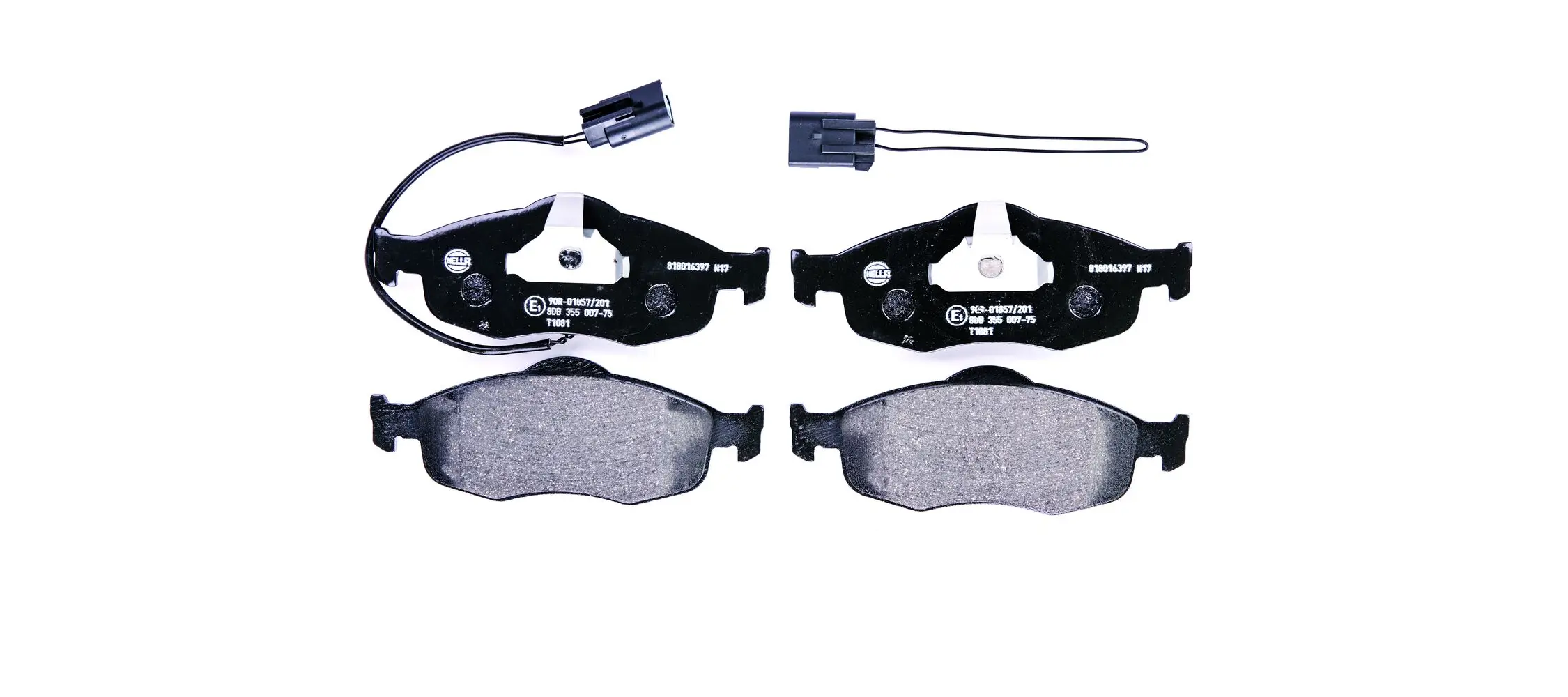 Bremsbelagsatz, Scheibenbremse HELLA 8DB 355 007-751