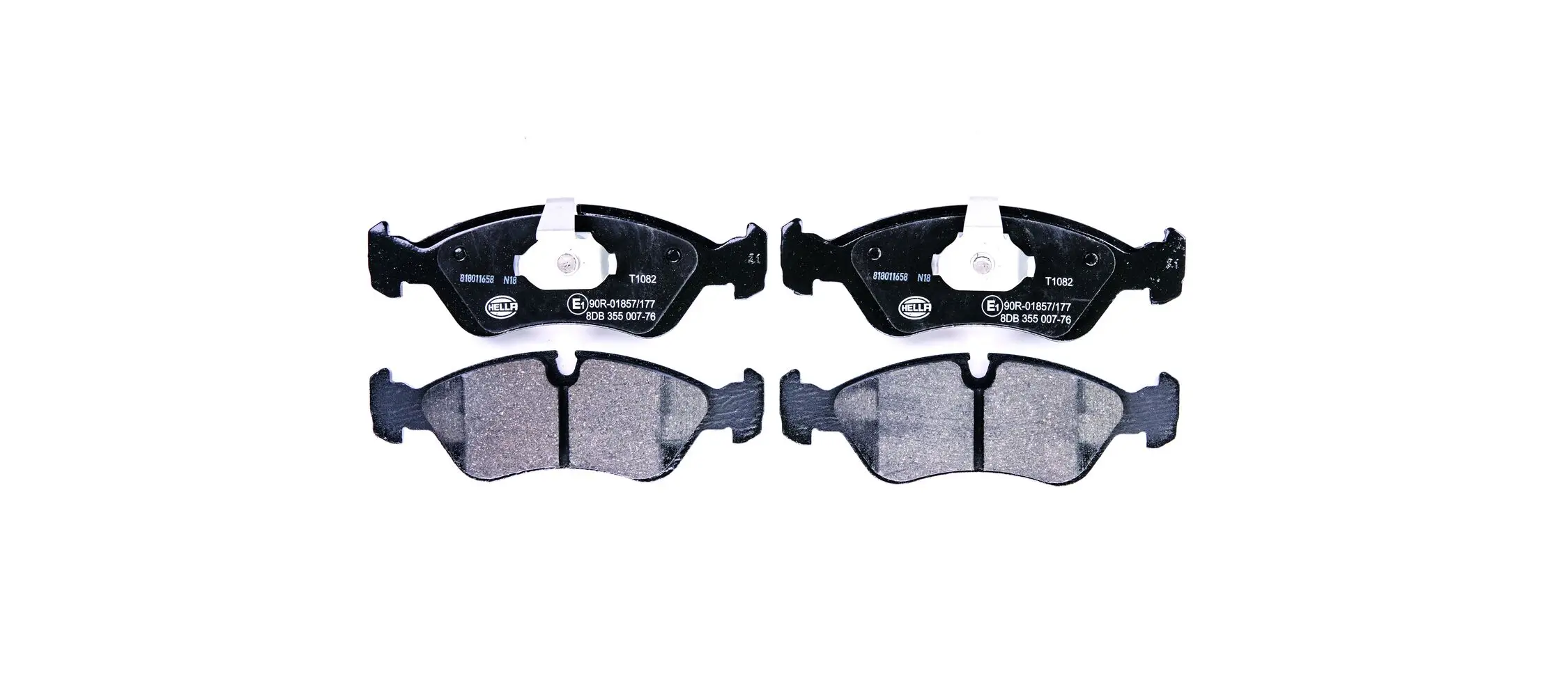 Bremsbelagsatz, Scheibenbremse HELLA 8DB 355 007-761