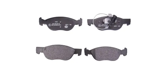 Bremsbelagsatz, Scheibenbremse Vorderachse HELLA 8DB 355 007-901 Bild Bremsbelagsatz, Scheibenbremse Vorderachse HELLA 8DB 355 007-901