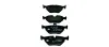 Bremsbelagsatz, Scheibenbremse HELLA 8DB 355 007-981 Bild Bremsbelagsatz, Scheibenbremse HELLA 8DB 355 007-981