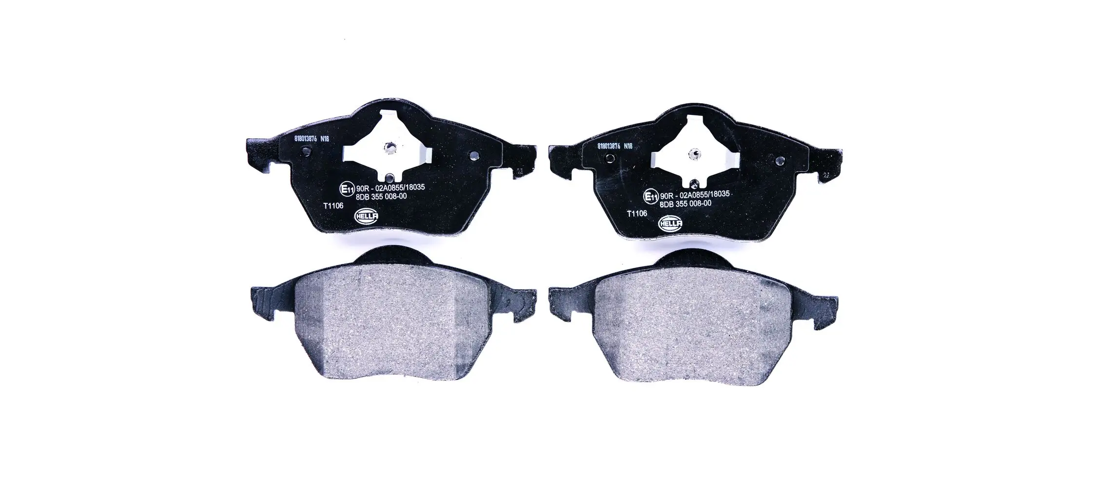 Bremsbelagsatz, Scheibenbremse HELLA 8DB 355 008-001