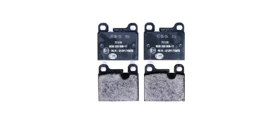 Bremsbelagsatz, Scheibenbremse HELLA 8DB 355 008-111 Bild Bremsbelagsatz, Scheibenbremse HELLA 8DB 355 008-111