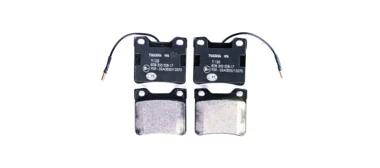 Bremsbelagsatz, Scheibenbremse Hinterachse HELLA 8DB 355 008-171 Bild Bremsbelagsatz, Scheibenbremse Hinterachse HELLA 8DB 355 008-171