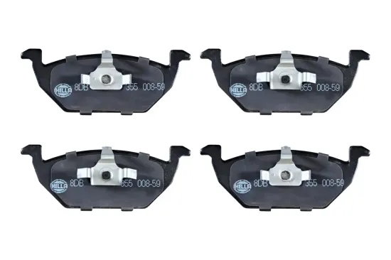 Bremsbelagsatz, Scheibenbremse Vorderachse HELLA 8DB 355 008-591 Bild Bremsbelagsatz, Scheibenbremse Vorderachse HELLA 8DB 355 008-591