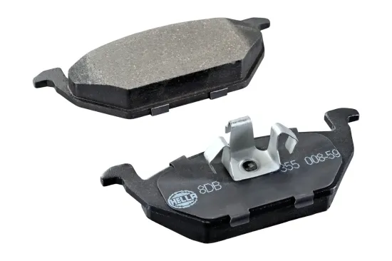 Bremsbelagsatz, Scheibenbremse Vorderachse HELLA 8DB 355 008-591 Bild Bremsbelagsatz, Scheibenbremse Vorderachse HELLA 8DB 355 008-591