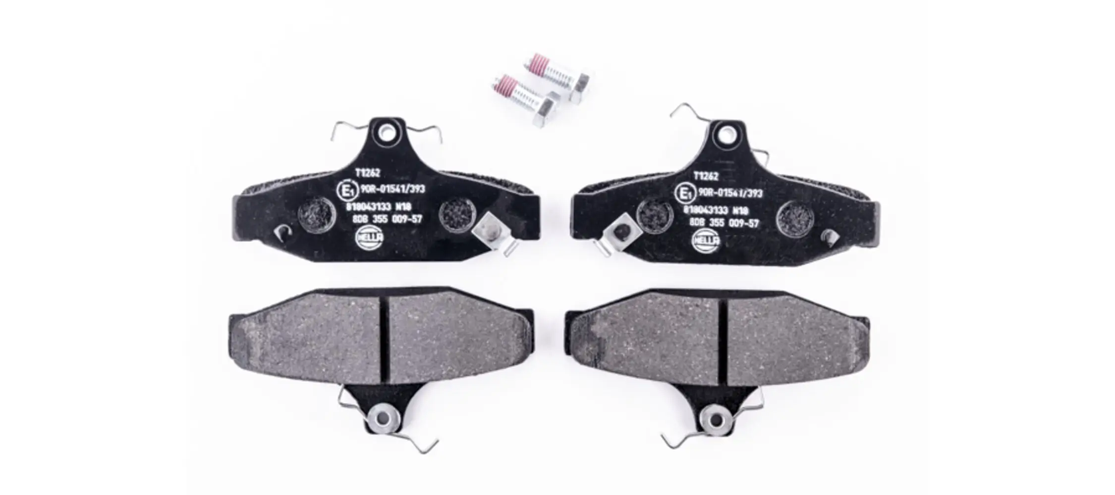 Bremsbelagsatz, Scheibenbremse Hinterachse HELLA 8DB 355 009-571