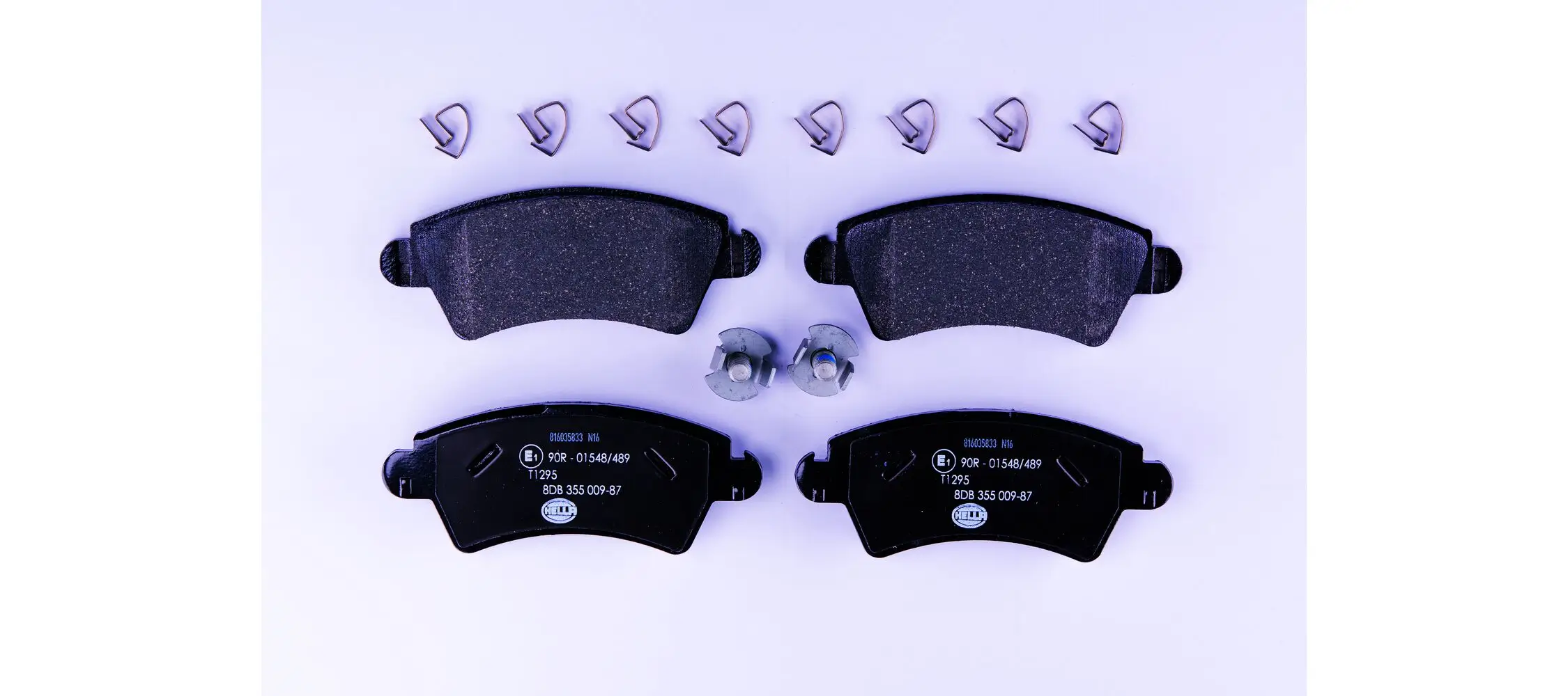 Bremsbelagsatz, Scheibenbremse HELLA 8DB 355 009-871