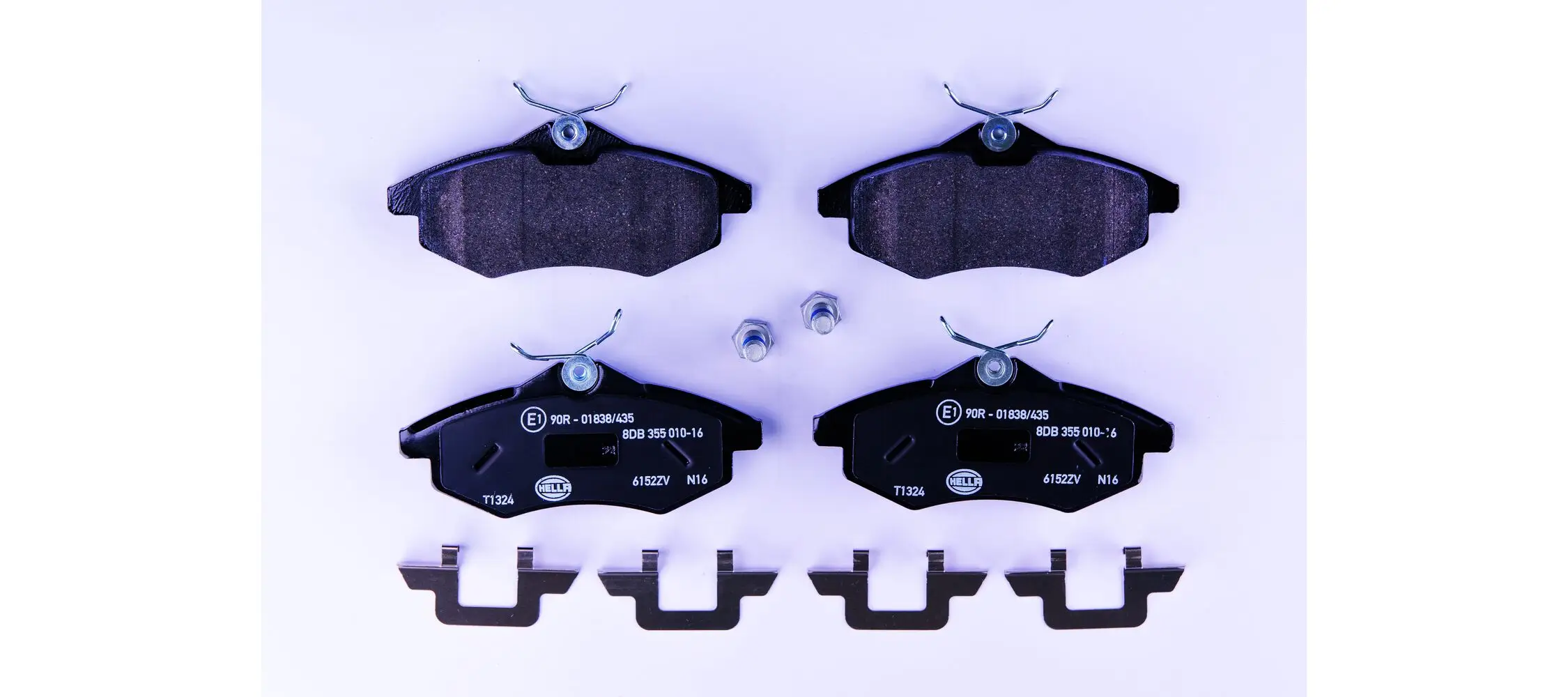 Bremsbelagsatz, Scheibenbremse HELLA 8DB 355 010-161