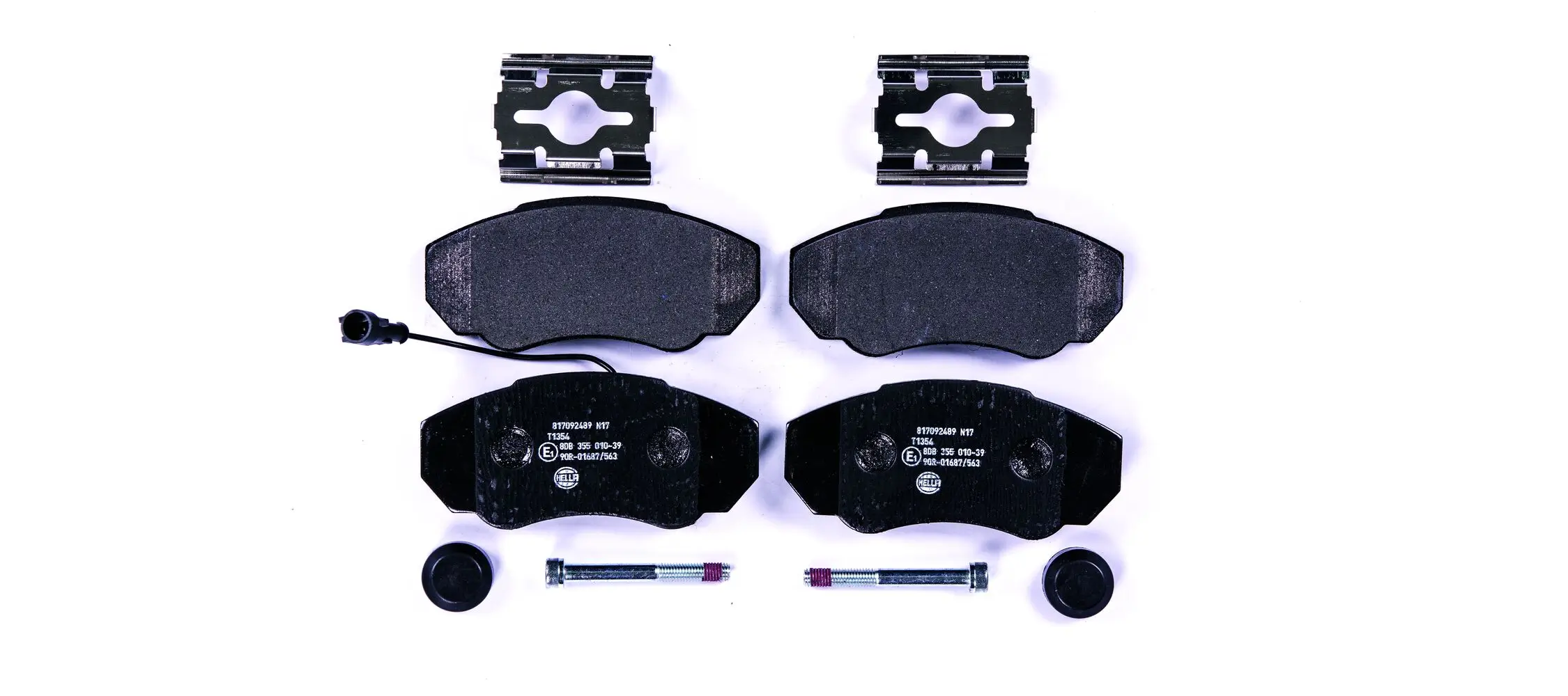 Bremsbelagsatz, Scheibenbremse HELLA 8DB 355 010-391