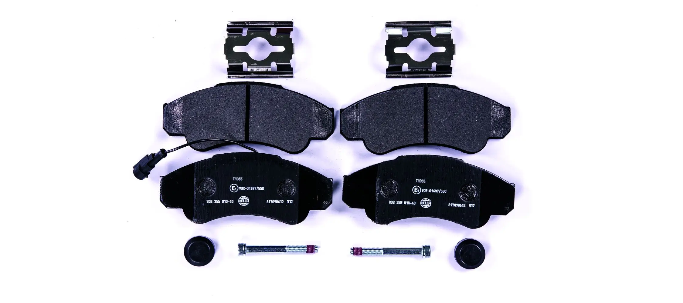 Bremsbelagsatz, Scheibenbremse HELLA 8DB 355 010-401