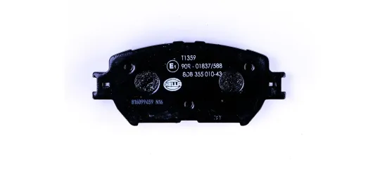Bremsbelagsatz, Scheibenbremse Vorderachse HELLA 8DB 355 010-431 Bild Bremsbelagsatz, Scheibenbremse Vorderachse HELLA 8DB 355 010-431