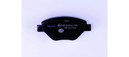 Bremsbelagsatz, Scheibenbremse Vorderachse HELLA 8DB 355 010-551 Bild Bremsbelagsatz, Scheibenbremse Vorderachse HELLA 8DB 355 010-551