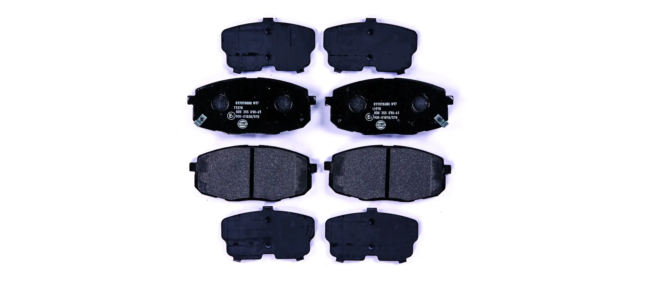 Bremsbelagsatz, Scheibenbremse HELLA 8DB 355 010-611