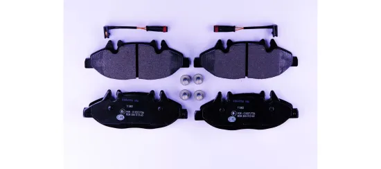 Bremsbelagsatz, Scheibenbremse Vorderachse HELLA 8DB 355 010-651 Bild Bremsbelagsatz, Scheibenbremse Vorderachse HELLA 8DB 355 010-651