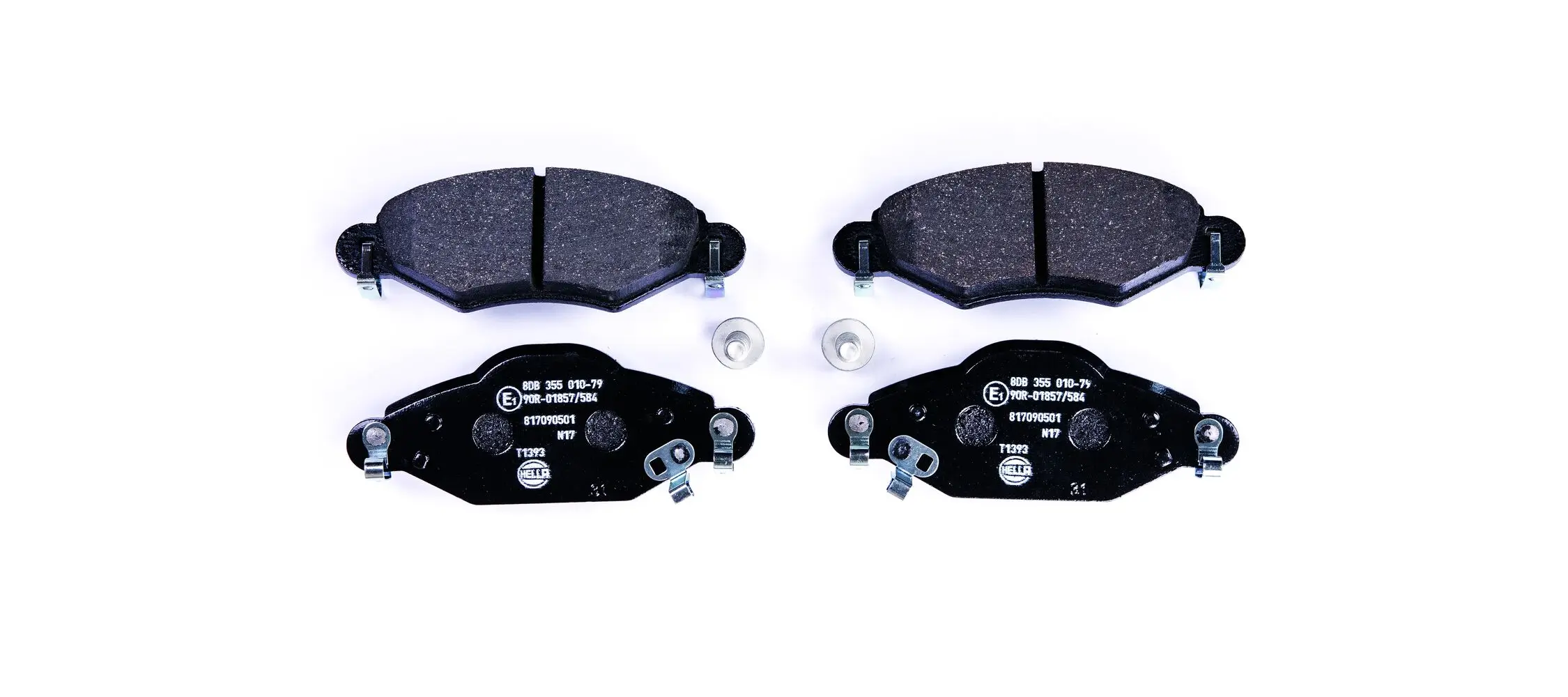 Bremsbelagsatz, Scheibenbremse Vorderachse HELLA 8DB 355 010-791