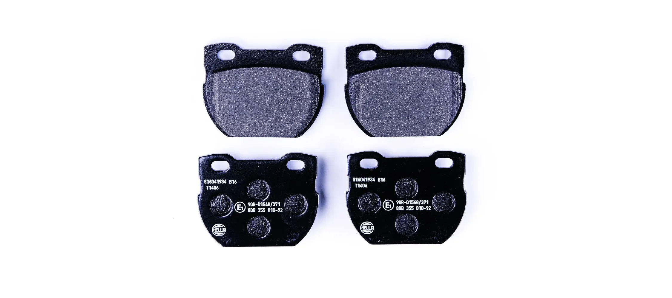 Bremsbelagsatz, Scheibenbremse Hinterachse HELLA 8DB 355 010-921
