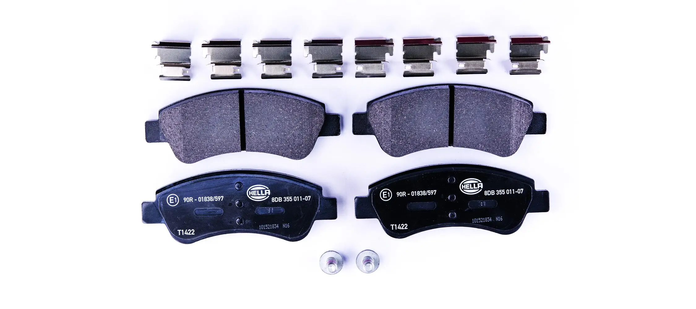 Bremsbelagsatz, Scheibenbremse HELLA 8DB 355 011-071