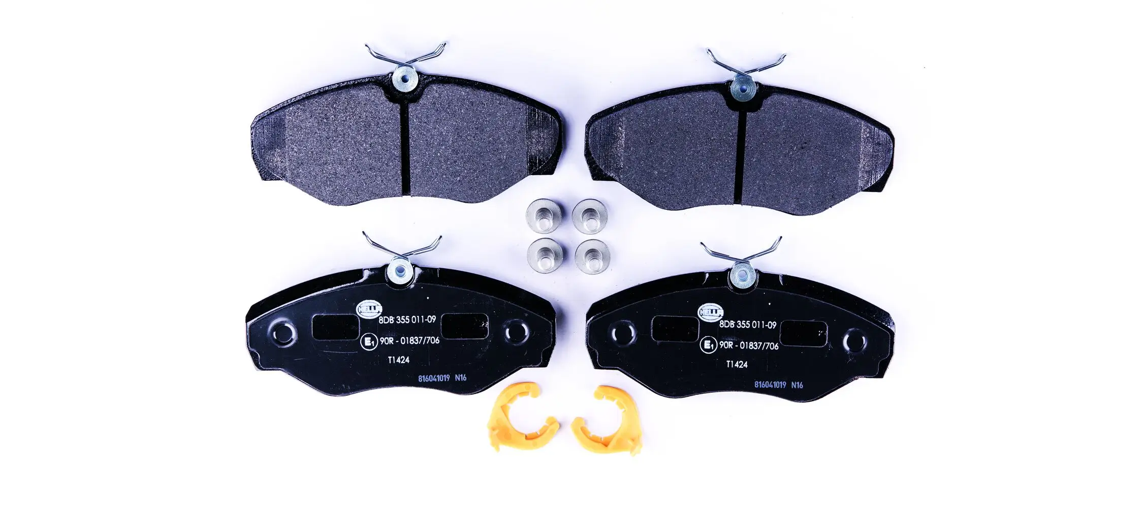 Bremsbelagsatz, Scheibenbremse HELLA 8DB 355 011-091