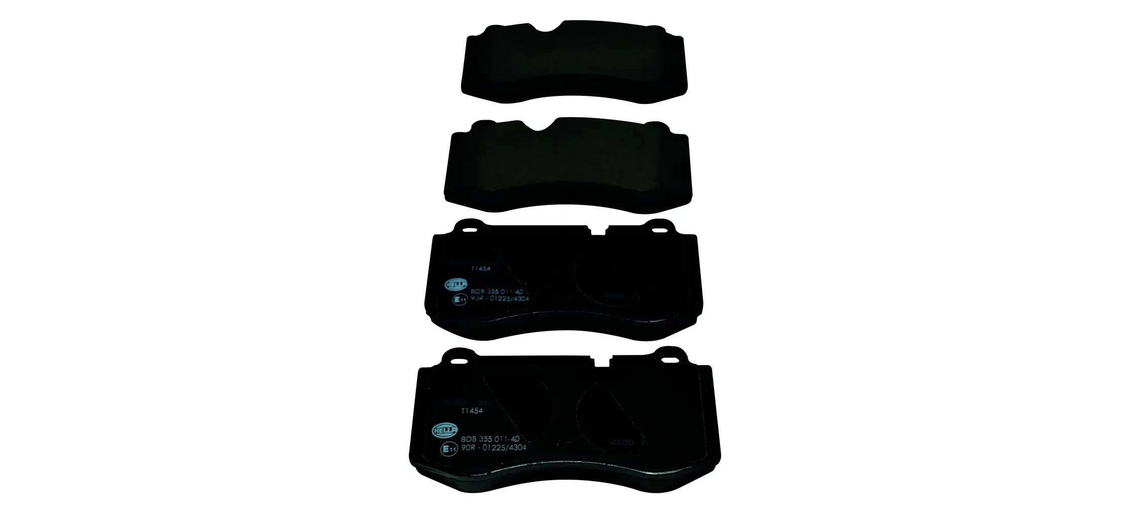 Bremsbelagsatz, Scheibenbremse Vorderachse HELLA 8DB 355 011-401