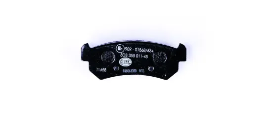 Bremsbelagsatz, Scheibenbremse Hinterachse HELLA 8DB 355 011-451 Bild Bremsbelagsatz, Scheibenbremse Hinterachse HELLA 8DB 355 011-451