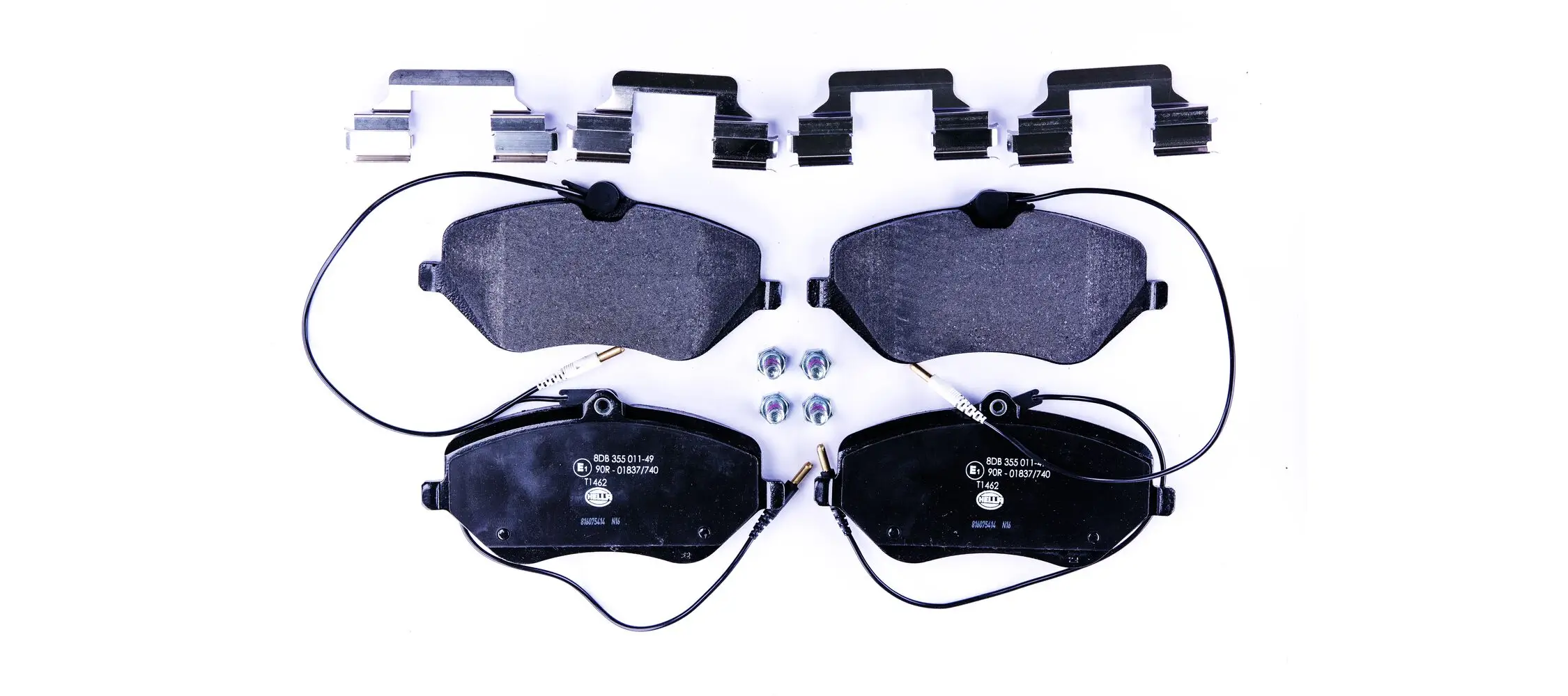 Bremsbelagsatz, Scheibenbremse HELLA 8DB 355 011-491