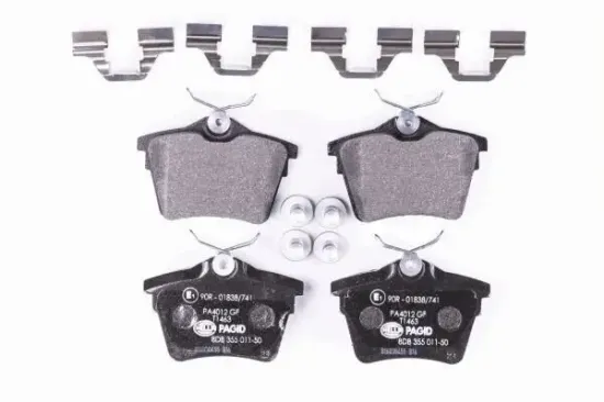 Bremsbelagsatz, Scheibenbremse HELLA 8DB 355 011-501 Bild Bremsbelagsatz, Scheibenbremse HELLA 8DB 355 011-501