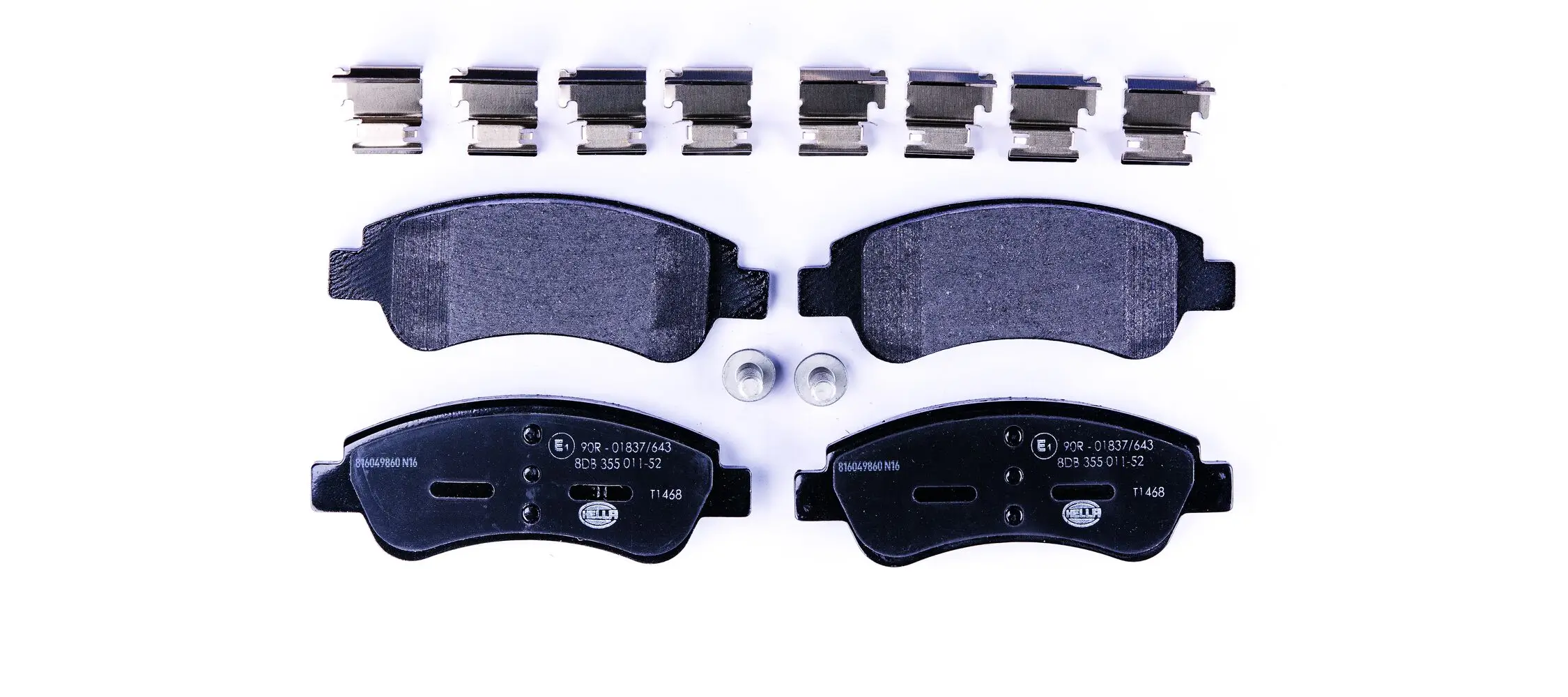 Bremsbelagsatz, Scheibenbremse HELLA 8DB 355 011-521