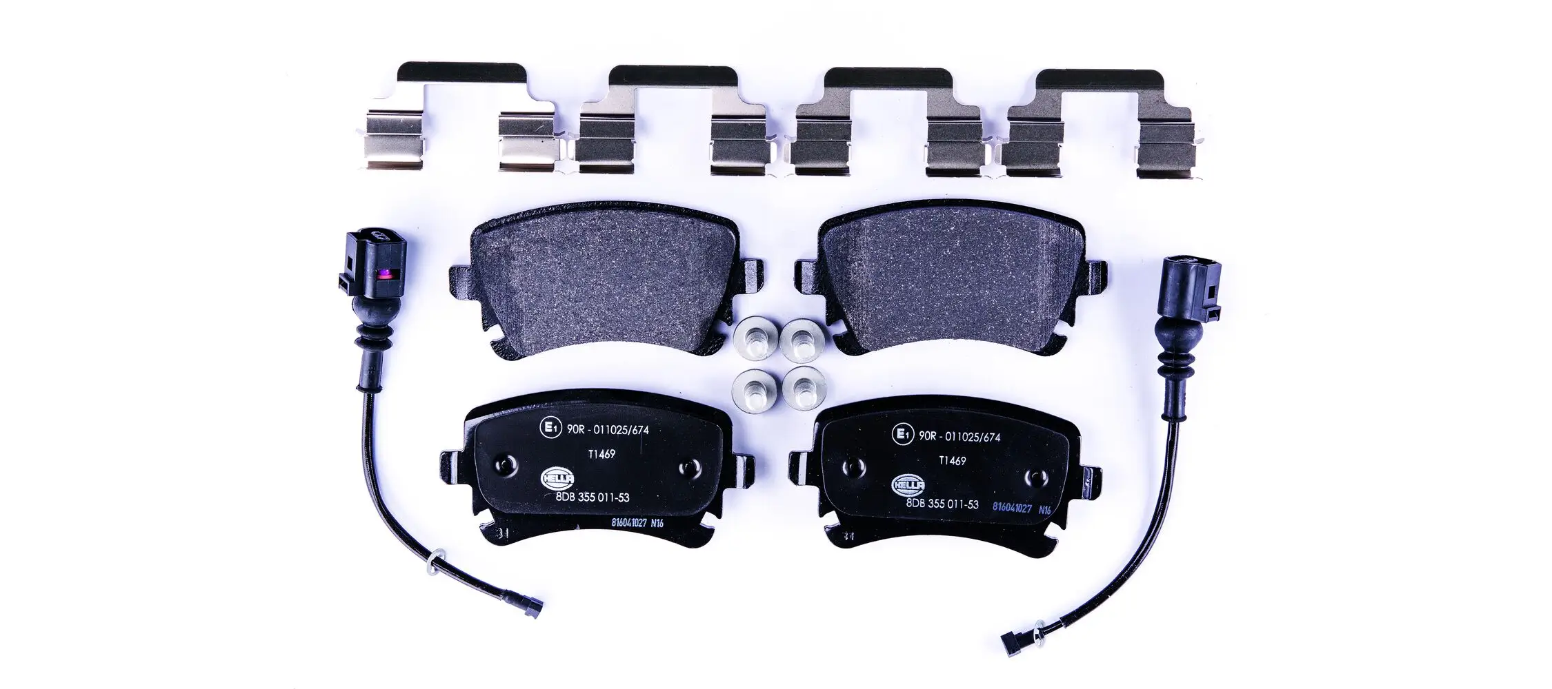 Bremsbelagsatz, Scheibenbremse HELLA 8DB 355 011-531