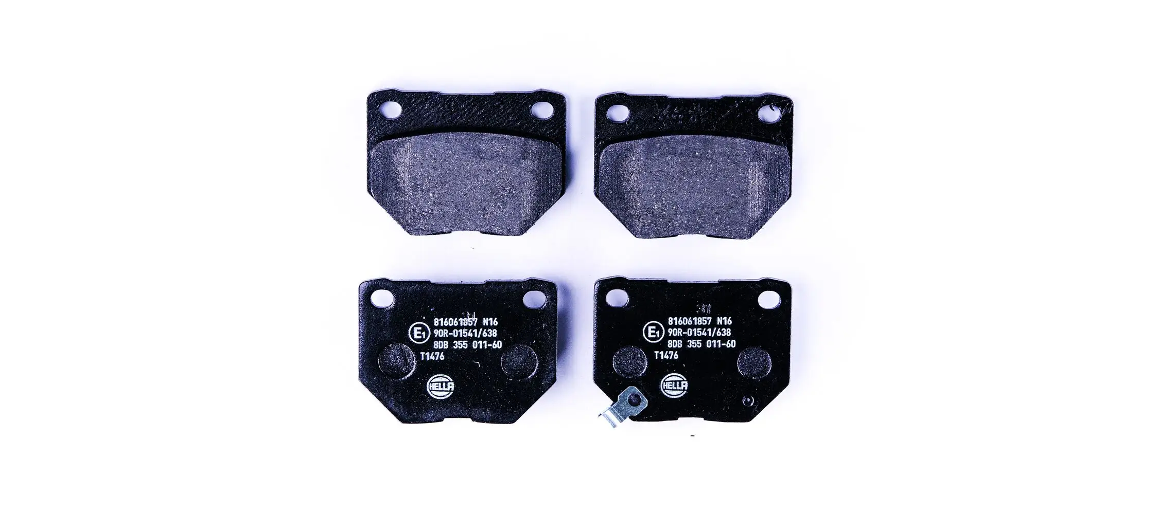 Bremsbelagsatz, Scheibenbremse Hinterachse HELLA 8DB 355 011-601