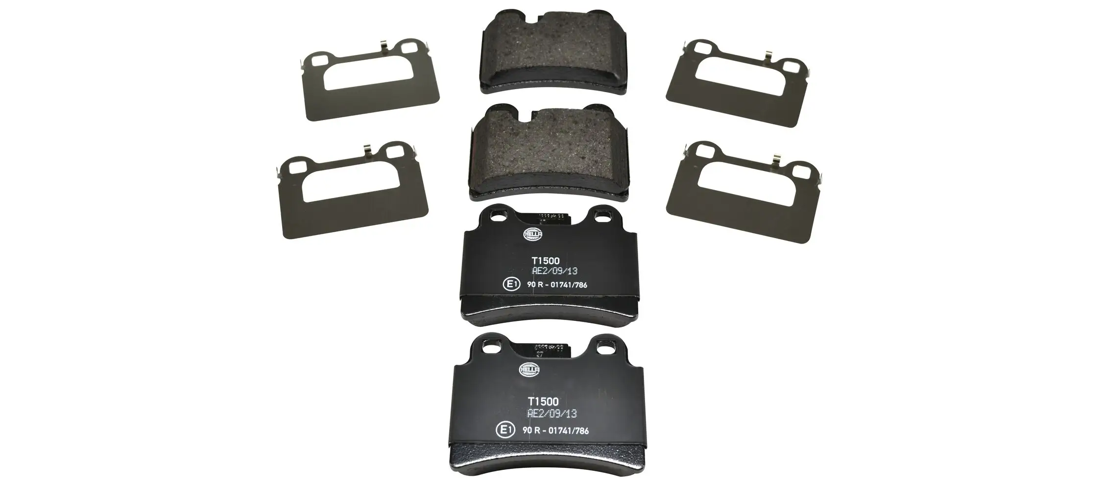 Bremsbelagsatz, Scheibenbremse Hinterachse HELLA 8DB 355 011-861