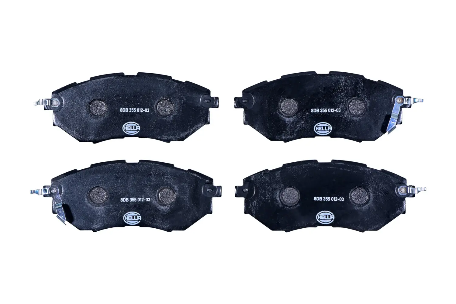 Bremsbelagsatz, Scheibenbremse Vorderachse HELLA 8DB 355 012-031