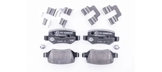 Bremsbelagsatz, Scheibenbremse Hinterachse HELLA 8DB 355 012-131 Bild Bremsbelagsatz, Scheibenbremse Hinterachse HELLA 8DB 355 012-131
