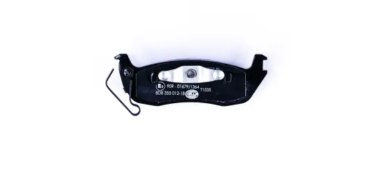 Bremsbelagsatz, Scheibenbremse Hinterachse HELLA 8DB 355 012-181 Bild Bremsbelagsatz, Scheibenbremse Hinterachse HELLA 8DB 355 012-181