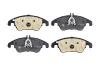 Bremsbelagsatz, Scheibenbremse Vorderachse HELLA 8DB 355 012-621 Bild Bremsbelagsatz, Scheibenbremse Vorderachse HELLA 8DB 355 012-621