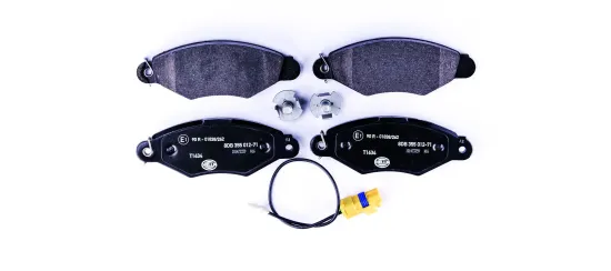 Bremsbelagsatz, Scheibenbremse Vorderachse HELLA 8DB 355 012-711 Bild Bremsbelagsatz, Scheibenbremse Vorderachse HELLA 8DB 355 012-711