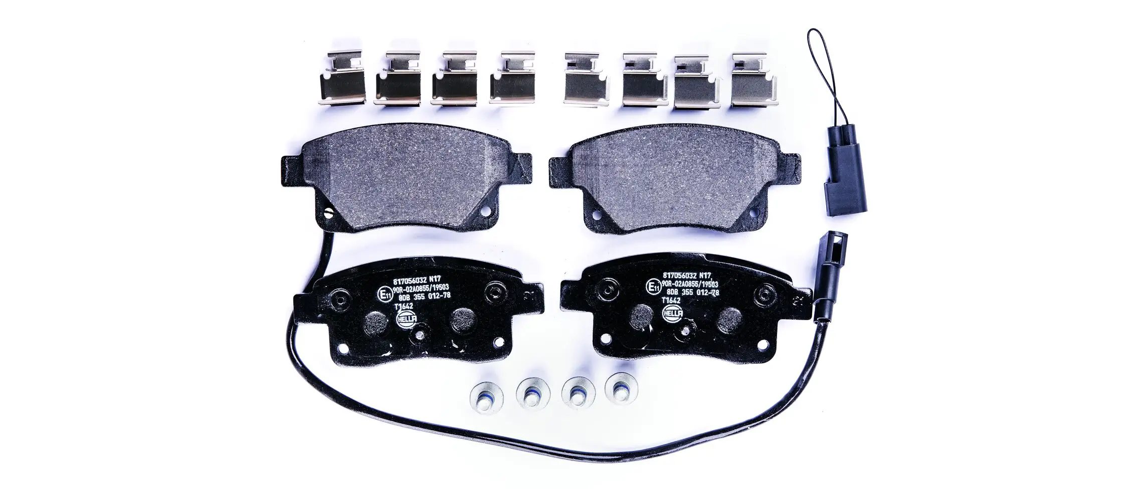 Bremsbelagsatz, Scheibenbremse HELLA 8DB 355 012-781