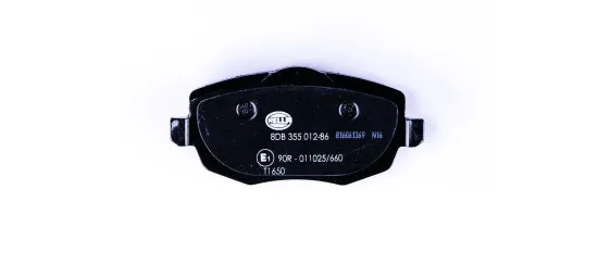 Bremsbelagsatz, Scheibenbremse Vorderachse HELLA 8DB 355 012-861 Bild Bremsbelagsatz, Scheibenbremse Vorderachse HELLA 8DB 355 012-861