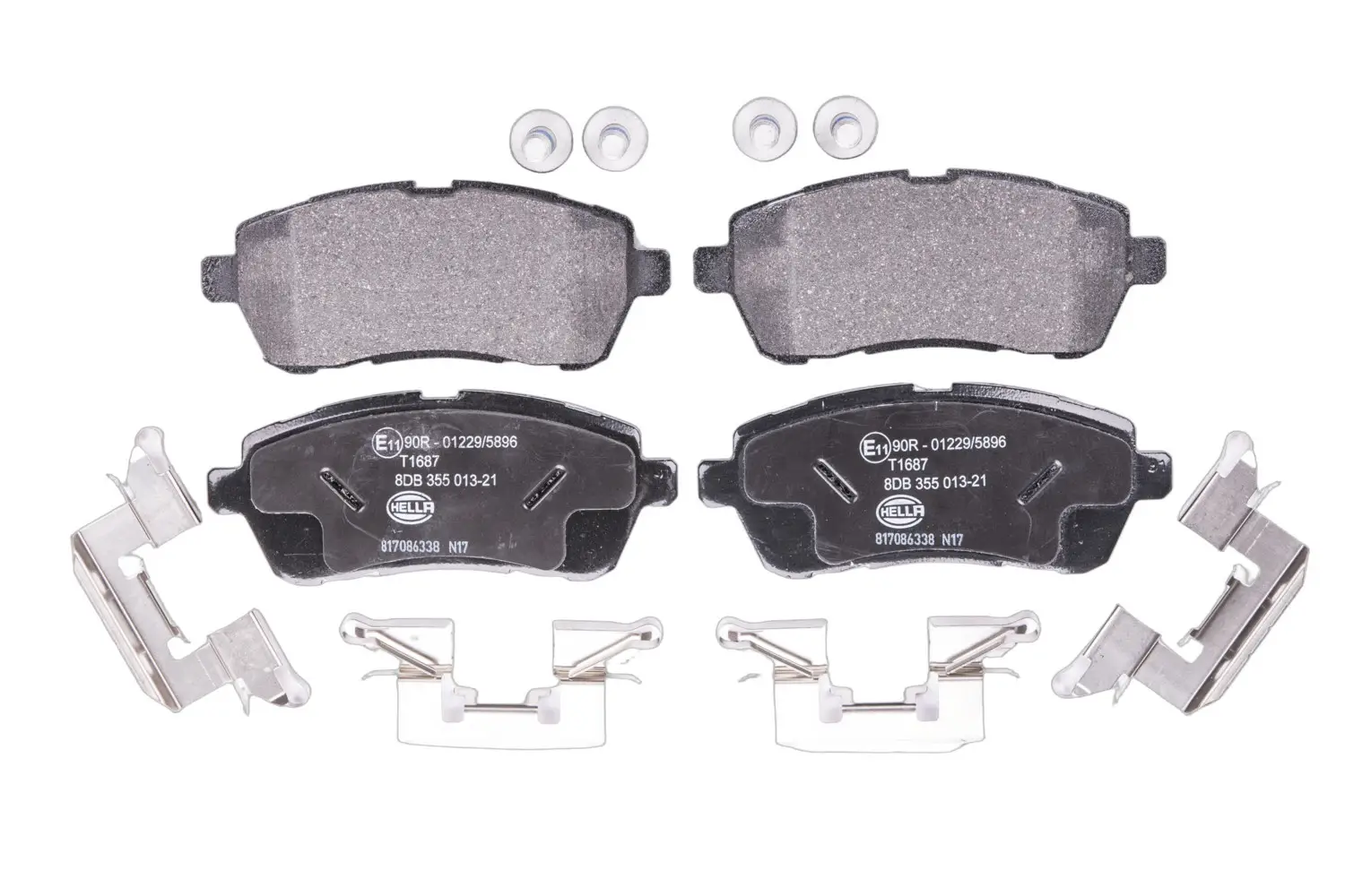 Bremsbelagsatz, Scheibenbremse Vorderachse HELLA 8DB 355 013-211