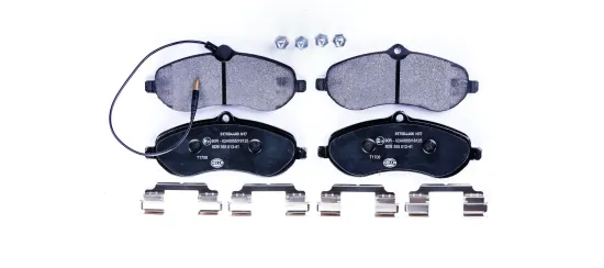 Bremsbelagsatz, Scheibenbremse HELLA 8DB 355 013-411 Bild Bremsbelagsatz, Scheibenbremse HELLA 8DB 355 013-411