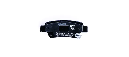 Bremsbelagsatz, Scheibenbremse Hinterachse HELLA 8DB 355 013-591 Bild Bremsbelagsatz, Scheibenbremse Hinterachse HELLA 8DB 355 013-591