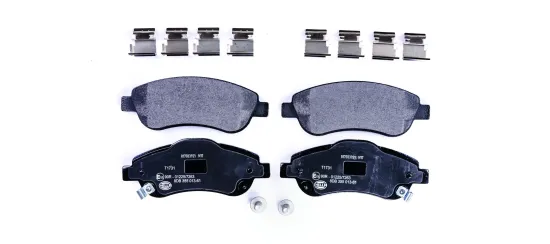 Bremsbelagsatz, Scheibenbremse HELLA 8DB 355 013-611 Bild Bremsbelagsatz, Scheibenbremse HELLA 8DB 355 013-611