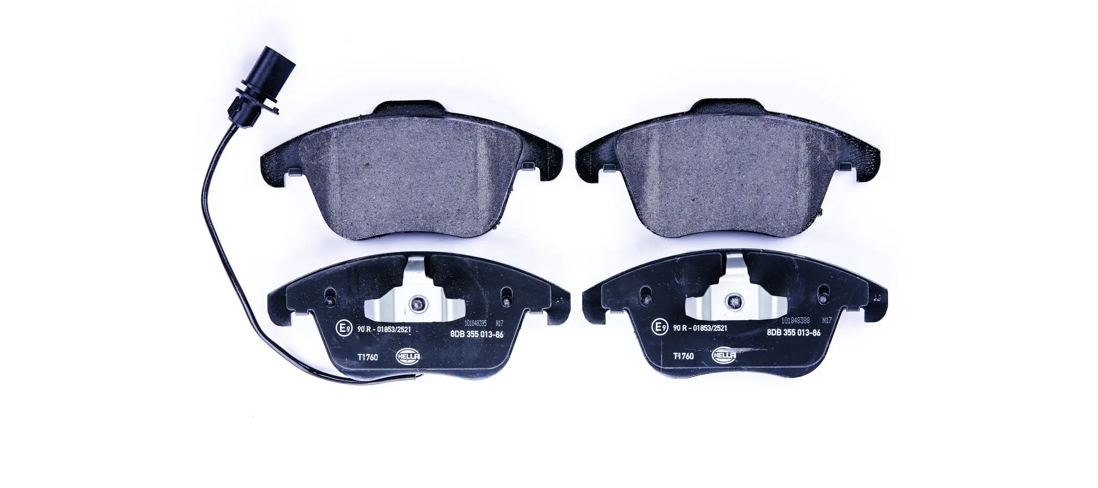 Bremsbelagsatz, Scheibenbremse Vorderachse HELLA 8DB 355 013-861
