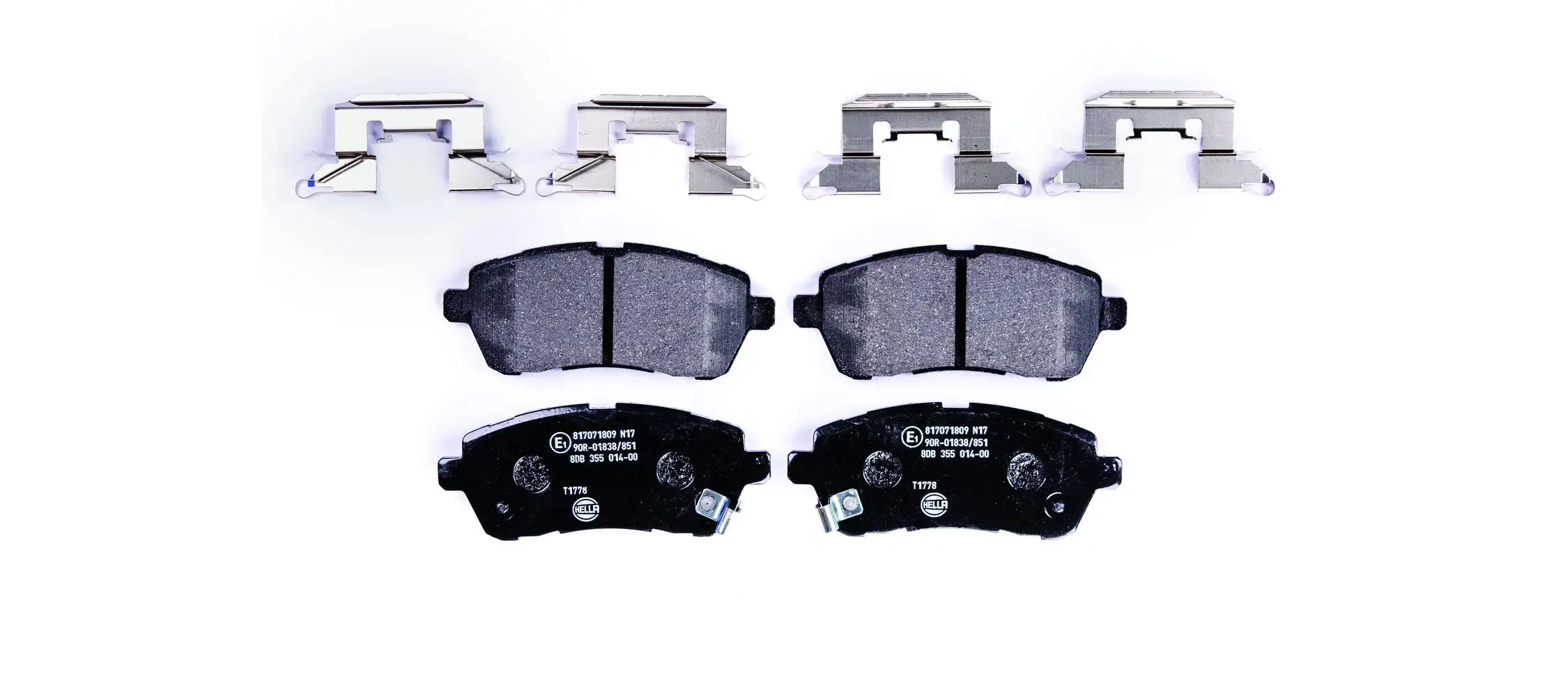 Bremsbelagsatz, Scheibenbremse HELLA 8DB 355 014-001