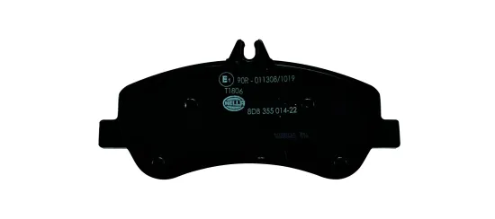 Bremsbelagsatz, Scheibenbremse Vorderachse HELLA 8DB 355 014-221 Bild Bremsbelagsatz, Scheibenbremse Vorderachse HELLA 8DB 355 014-221