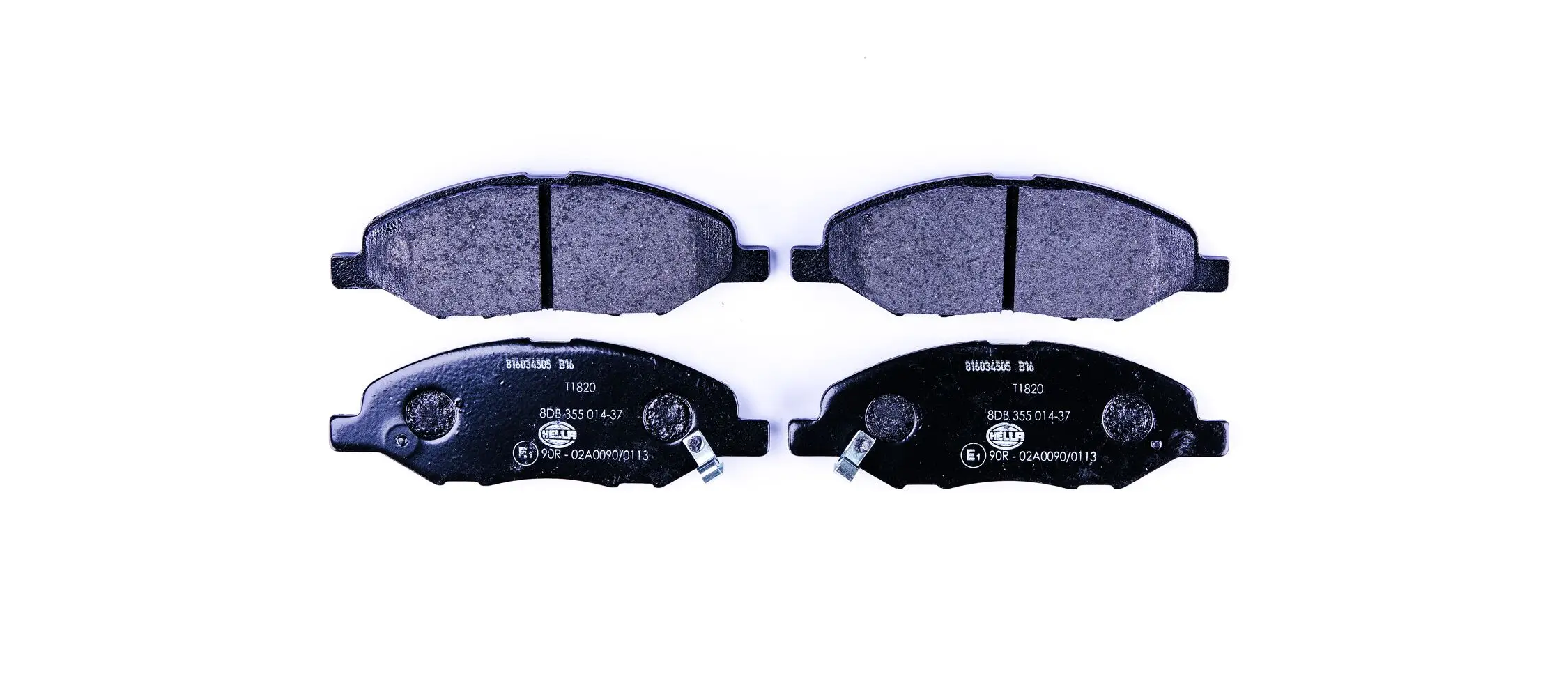 Bremsbelagsatz, Scheibenbremse HELLA 8DB 355 014-371