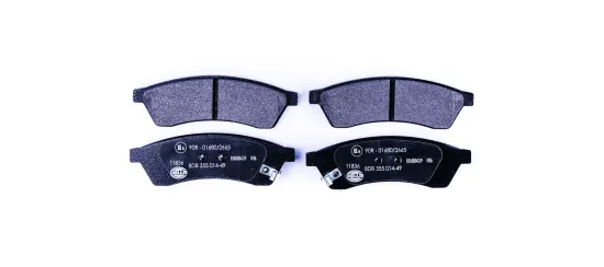Bremsbelagsatz, Scheibenbremse Hinterachse HELLA 8DB 355 014-491 Bild Bremsbelagsatz, Scheibenbremse Hinterachse HELLA 8DB 355 014-491